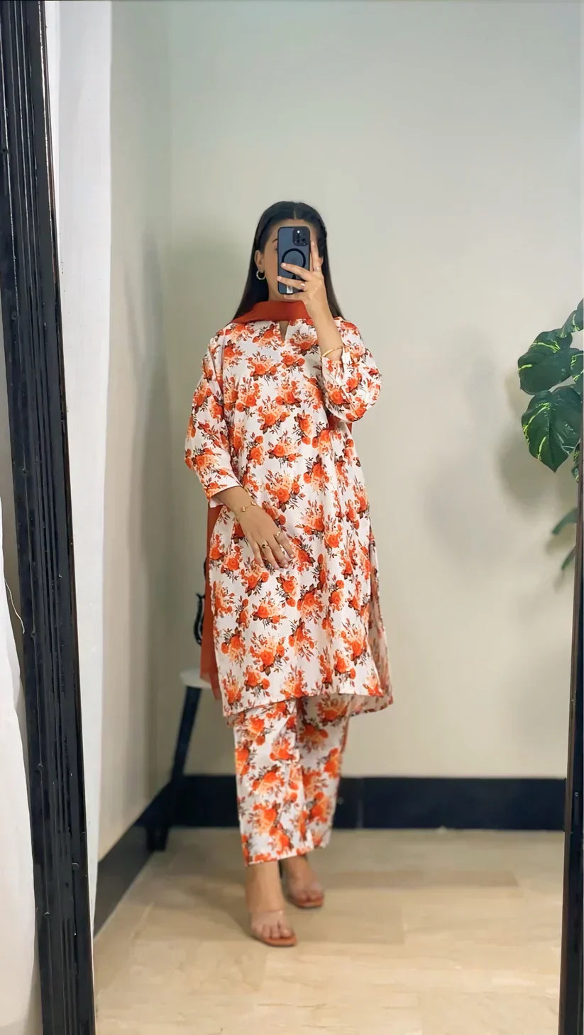 WHITE BLOOM 2 PC